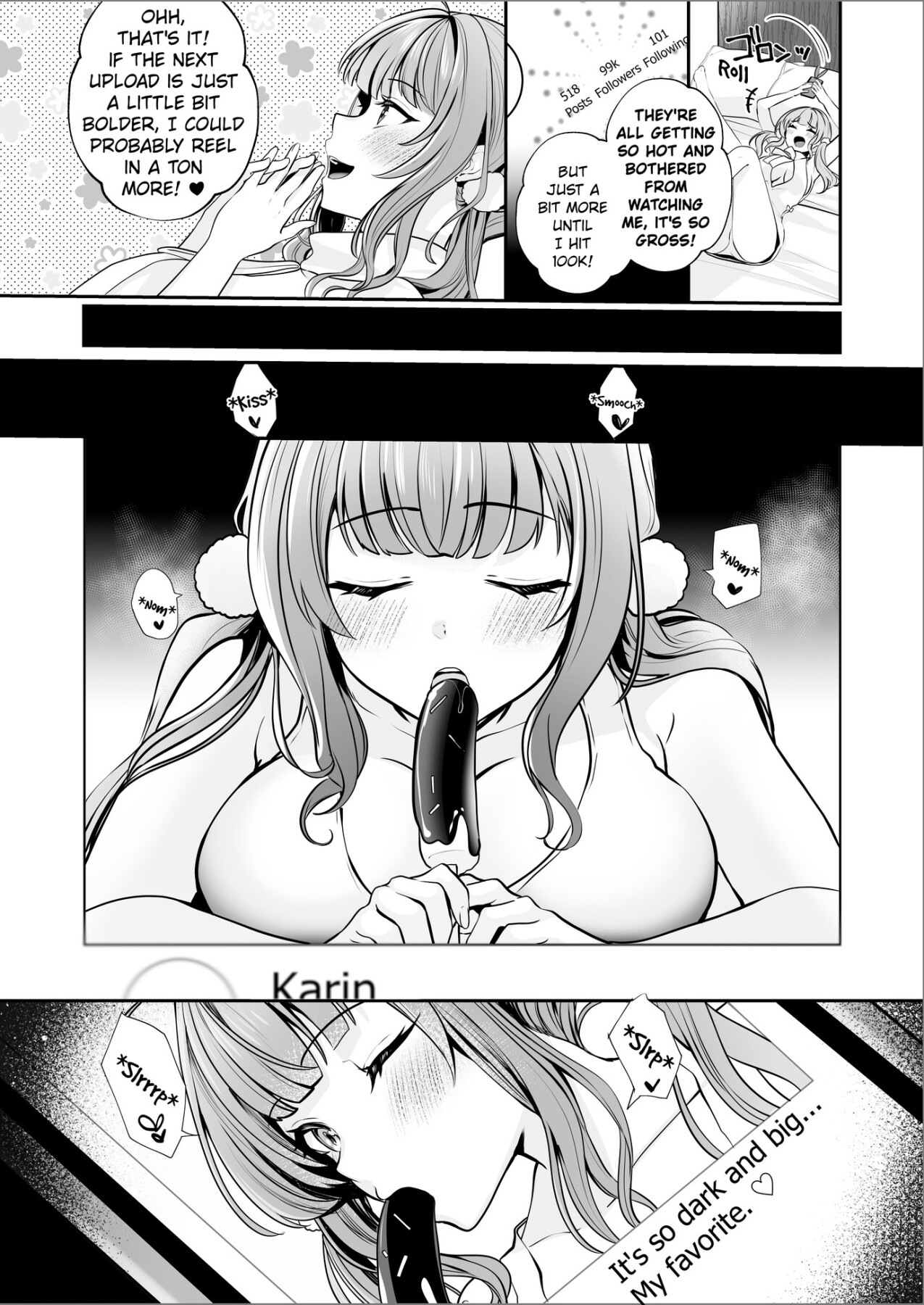 Hentai Manga Comic-Erotic Influencer Karin: Today, I'll Be Getting Fucked by My Subscribers.-Read-3